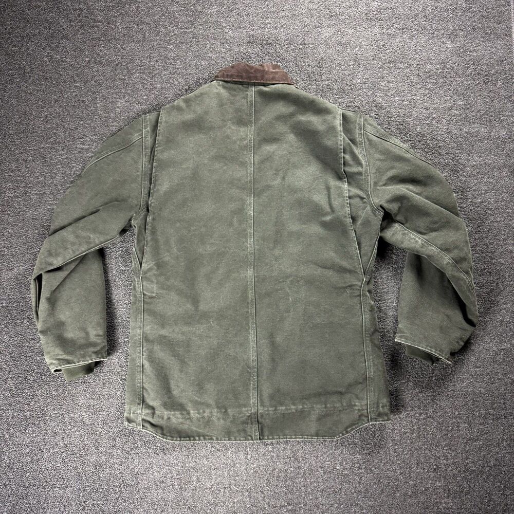 Carhartt Sandstone Ridge Coat Sherpa Lined Jacket Moss Green C61 MOS Mens Medium - Picture 3 of 16